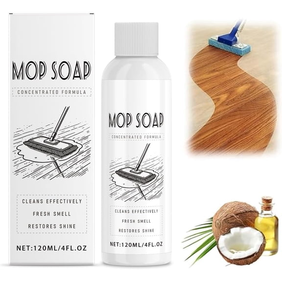 Highly Scented Mop Soap, 2026 Upgraded Multi-purpose Mop Soap for Home, Kitchen, Floor and Bathroom, 120ml (1Pcs)