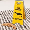 thumbnail image 4 of Wosthever Letrero de vómito de gato, elegante pieza de decoración para dueño de mascota, letreros divertidos para gatos, decoración de Decoración del hogar B, 4 of 6