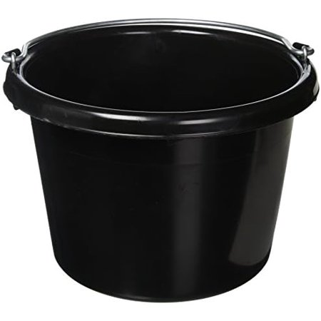 FORTEX INDUSTRIES N400-8BX 24 Pail, 8 Quart, Black