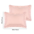 thumbnail image 2 of REGALWOVEN Wide Ruffles Pillow Sham, Envelope Seal Bed Pillow Covers Set of 2, Queen Pink, 2 of 6