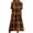 Brown(Halloween Party Graphic), variant on Halloween Summer Dresses for Women 2026 Comfy Funny Halloween Pumpkin Cocktail Dresses Short Sleeve Renaissance Loose Fit Flowy Midi Halloween Costumes for Women Yellow XL