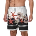 thumbnail image 2 of Balery Starfishes Shells Mens Swim Trunks Swim Shorts for Men Quick Dry Inseam Beach Shorts with Compression Liner Pocket-Medium, 2 of 9