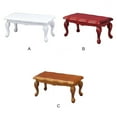 thumbnail image 2 of 1:12 Scale Dollhouse Miniature Living Room 1:12 Tea Table Wooden Coffee Tea Table Side Table, 2 of 8