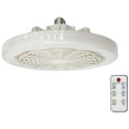 thumbnail image 1 of Ventilador de techo E27 con luz y control remoto, luz de ventilador inteligente, ventilador de iluminación, lámpara de ventilador de techo LED para dormitorio, cocina A, 1 of 8