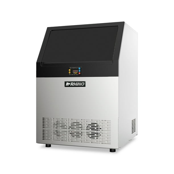 Máquina de hielo Rhino, Producción de 90 kg/día, Hielos en Cubos, Acero Inoxidable, FAHIEL-90