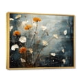 thumbnail image 2 of Designart "Coral Dandelion Floral Euphony III" Floral Floater Framed Canvas Wall Art, 2 of 7