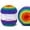 Rainbow Ridge, variant on NORVIAN 2 Skeins Soft Ombre Cake Yarn Multicolor Rainbow Variegated Acrylic Yarn Perfect for Vibrant Shawls,Blankets,Hats,Boxy Sweaters,Scarves,Halloween Gifts for Family & Friends