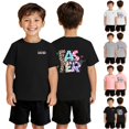 thumbnail image 4 of Huachaog Short Sleeve T Shirts for Boys Easter Graphic Print Round Neck Daily Wear Tee For Kids Tops,12-13 Y, 4 of 5