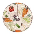 thumbnail image 1 of Fotbe Cute Vegetables Pattern Christmas Tree Skirt, Tree Skirts Plush Christmas Decorations, Christmas Tree Skirts Xmas Decorations Holiday Party Decor-36", 1 of 6