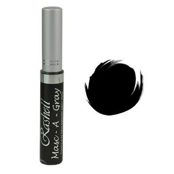 (2PACK) RASHELL Masc-A-Gray Hair Color Mascara - BLACK "MANGO SIX B&M"
