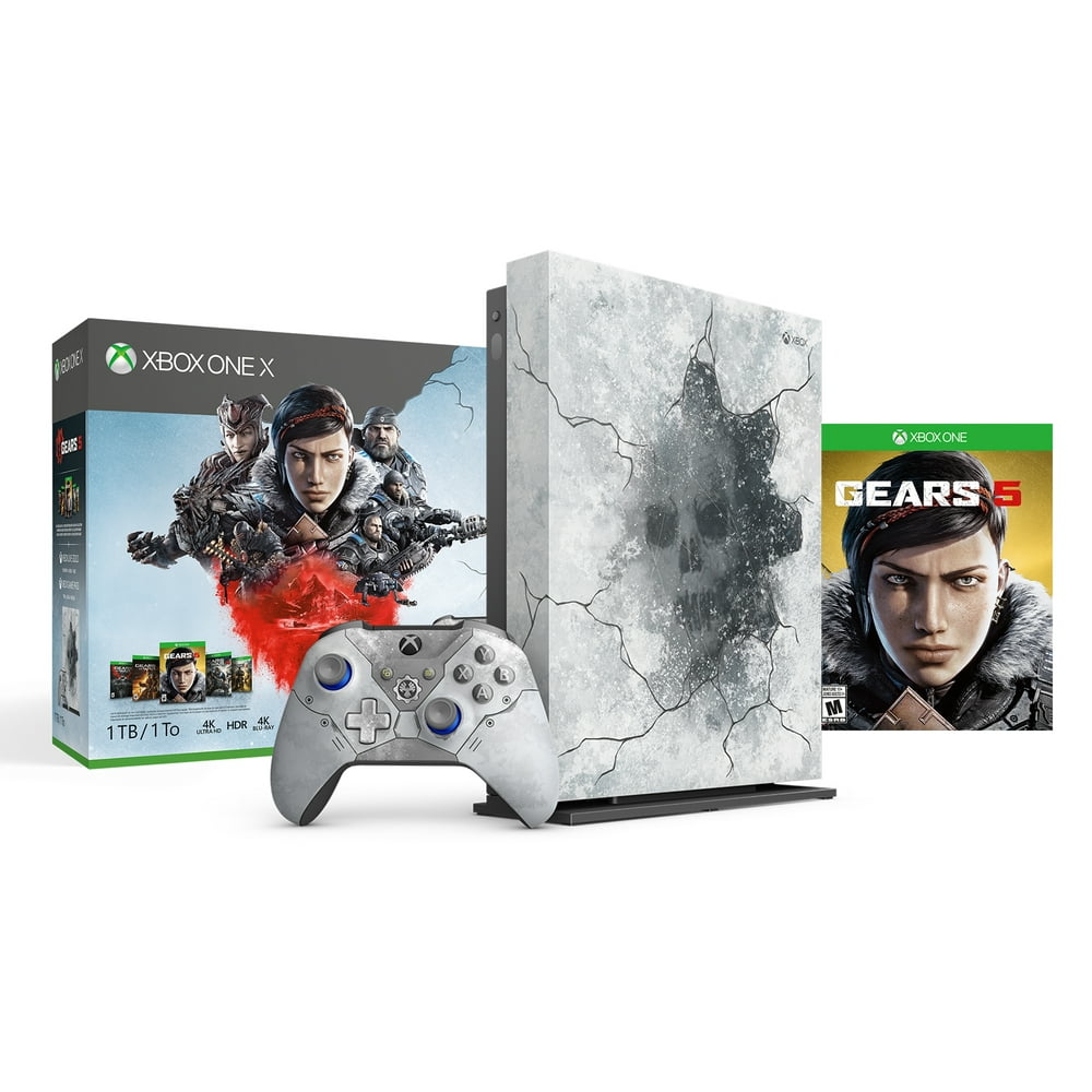 Microsoft Xbox One X 1tb Gears 5 Limited Edition Arctic Blue Console