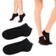 thumbnail image 3 of 12 pares de calcetines tobilleros de corte bajo para mujer, talla 9-11, deportivos, negros, 3 of 7