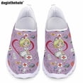 thumbnail image 1 of Doginthehole - Zapatos planos informales de verano para mujer, con estampado de dibujos animados de enfermera, ligeros, cómodos y antideslizantes, 1 of 5