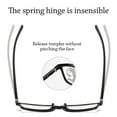 thumbnail image 5 of Fashion Vintage Frame Simple Anti-Blue Light Reading Glasses Progressive Multifocal Ultra Light Glasses BLACK STRENGTH 400, 5 of 7