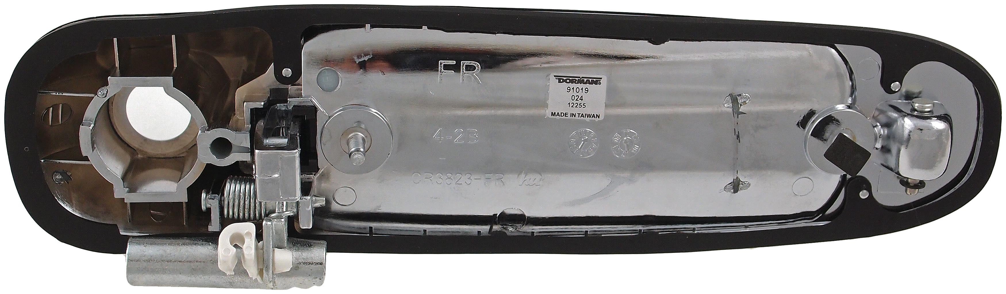 Dorman 91019 Front Passenger Side Exterior Door Handle Front Right With Keyhole for Specific Dodge / Mitsubishi Models, Chrome (OE FIX)