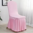 thumbnail image 3 of Chair Covers,Spandex Banquet Fitted Chair Covers, Stretch Elastic Wedding Party Decoration Chair CoverLight pink, 3 of 4