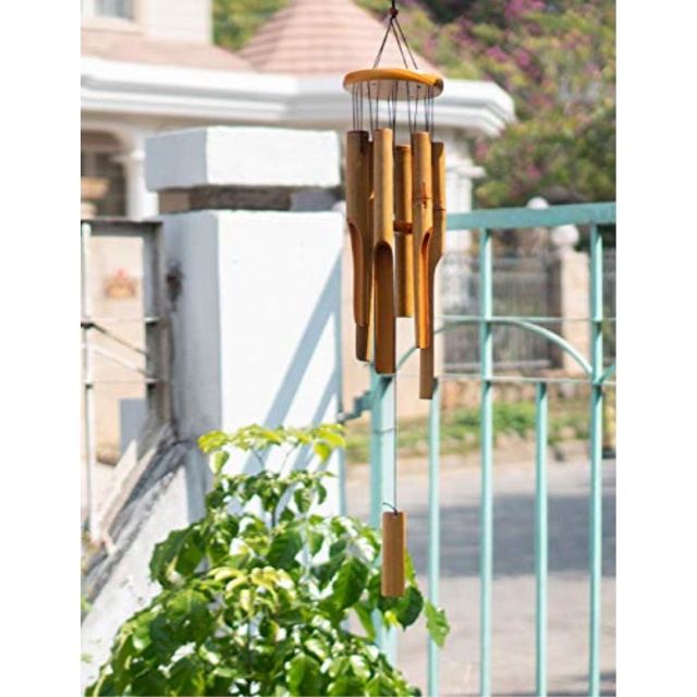 afirst waterproof bamboo wind chimes outdoor, amazing grace wind chime