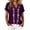 Purple, variant on cocolona Womens Summer Linen V Neck Tops Short Sleeve Embroidery Shirts Trendy Casual Loose Blouses