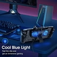 thumbnail image 5 of Cooling Fan Kickstand Compatible with Steam Deck, Cooler Base Stand with USB-C Adapters, Adjustable Speed Cooling Fan Holder Blue LED Light Accessories for Steam Deck, Black, 5 of 7
