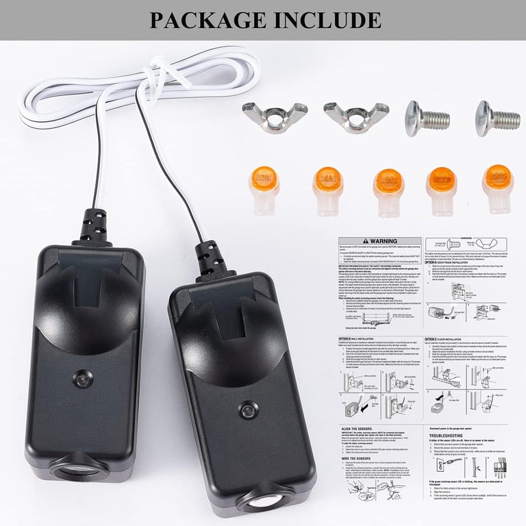 2024 Upgrade 41A5034 Safety Sensor Kit Fit for Liftmaster/Chamberlain/Craftsman Garage Door openers Made After 1997 Replace G801CB-P 2 Garage Door 2024 Upgrade 41A5034 Safety Sensor Kit Fit for Liftmaster/Chamberlain/Craftsman Garage Door openers Made After 1997 Replace G801CB-P 2 Garage Door