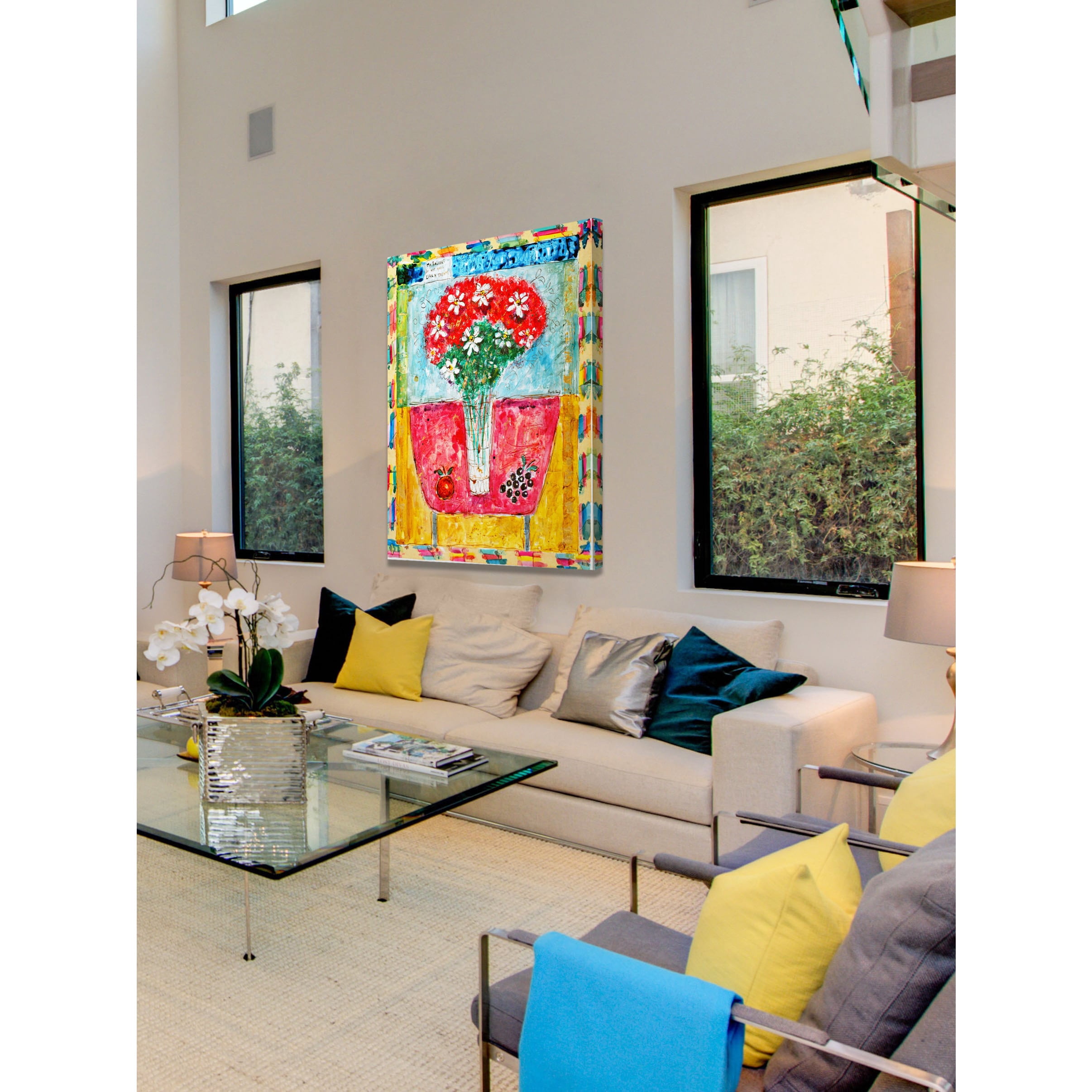 Marmont Hill "Beloved Bouquet Version 1" by Wayne Ensrud Painting Print on Canvas