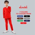 thumbnail image 6 of Elowel Boys Thermal Underwear Set for Kids Soft Cozy Fleece Base Layer XL Red, 6 of 7