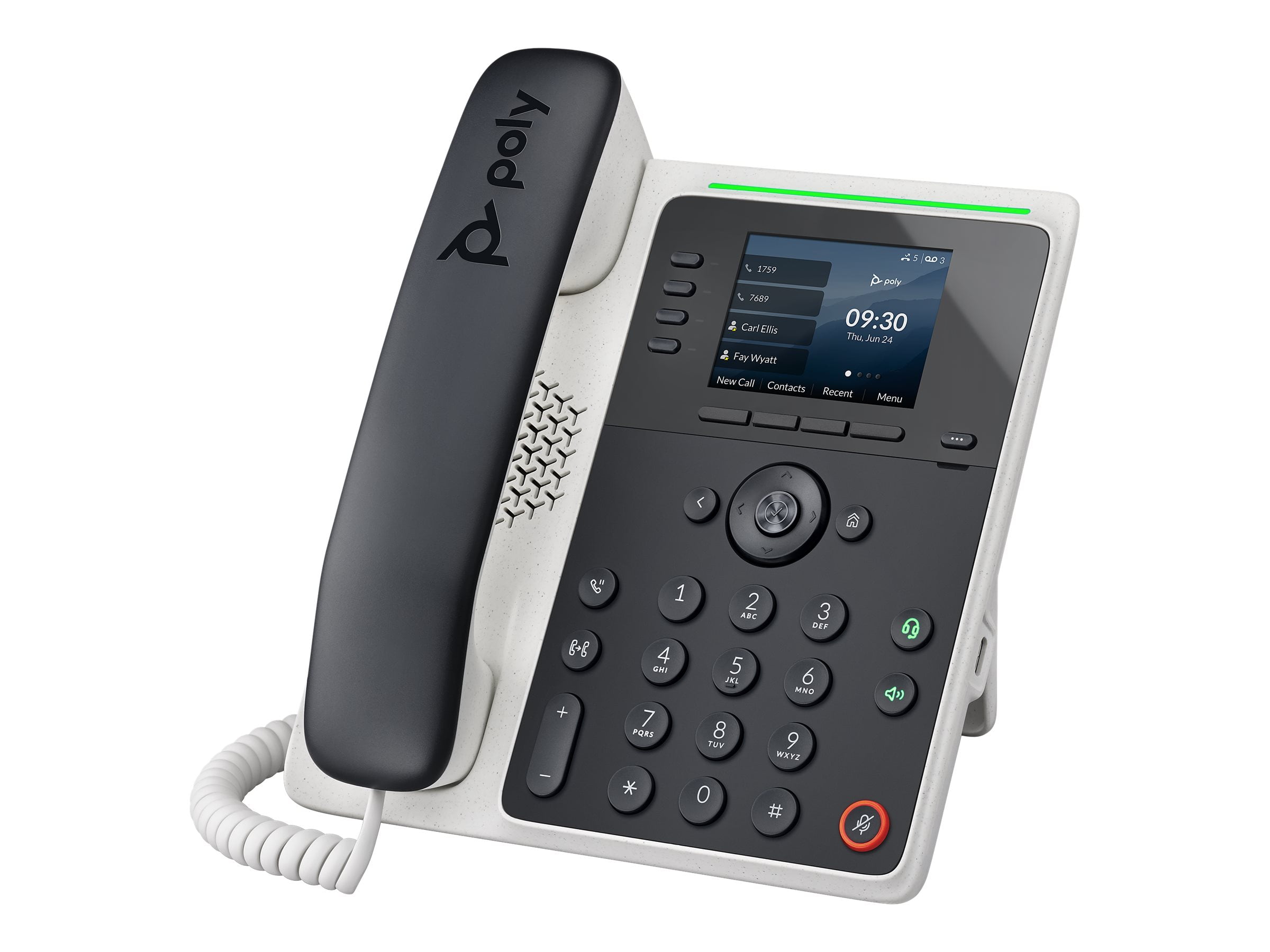 Poly Edge E220 VoIP phone with caller ID/call waiting 3way call