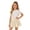 Beige*, variant on Children Girls Skirt Solid Color Elastic Waist Tennis Bottom Pleated Design Breathable Lightweight Workout Sports Beach Casual Skirts