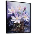 thumbnail image 2 of Designart "Amethyst-Tinted Snowdrops" Snowdrops Floater Framed Canvas Prints, 2 of 5