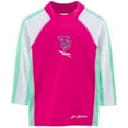 thumbnail image 1 of SunBusters Girls L/S Rash Guard(UPF 50+), Poppy, 11/12 yrs, 1 of 3