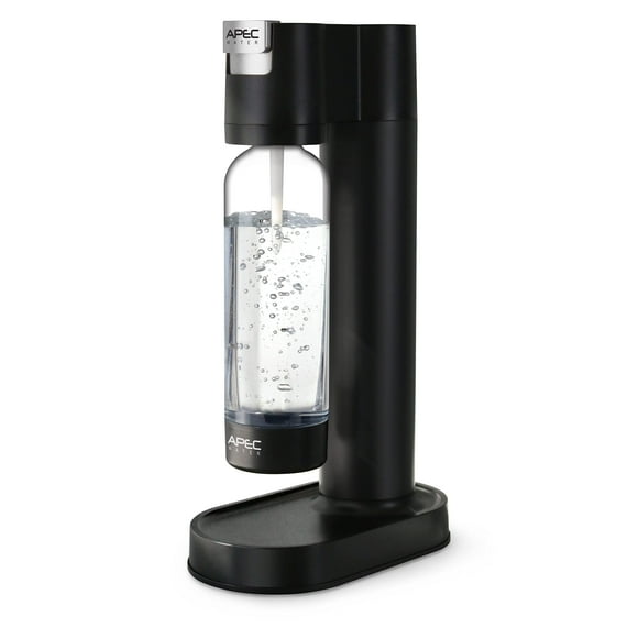 APEC Sparkle Home Soda Maker - Carbonata rápidamente el agua para hacer que cualquier bebida se convierta en refresco/agua burbujeante, botella PET premium de 0,8 l (cilindro de CO2 no incluido)