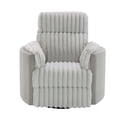 thumbnail image 3 of ACME Emee Corduroy Fabric Upholstered Glider Recliner with Swivel in Gray, 3 of 9