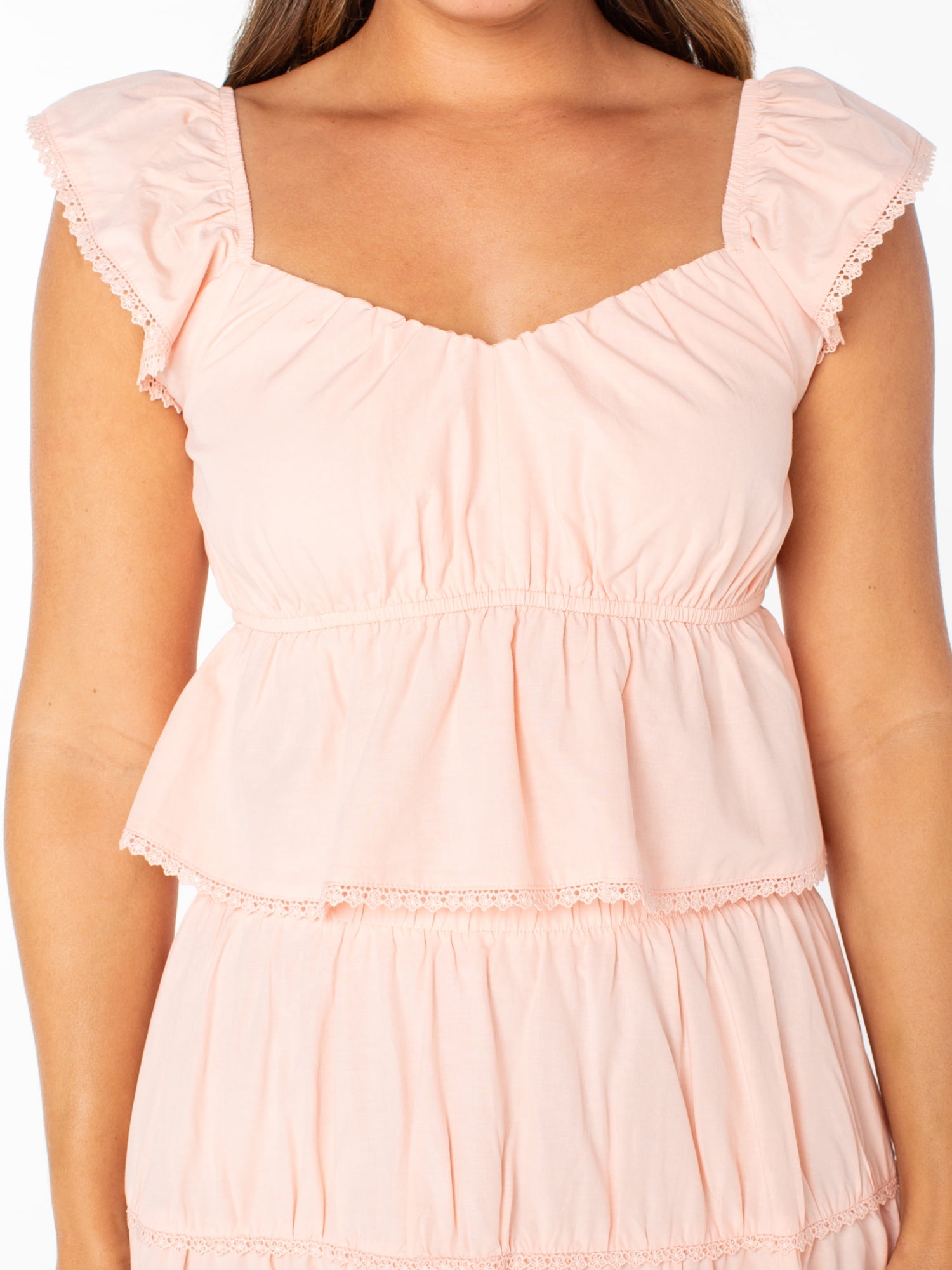 Celebrity Pink Juniors Woven Flutter Sleeve Top