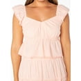 thumbnail image 5 of Celebrity Pink Juniors Woven Flutter Sleeve Top, 5 of 5