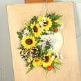 thumbnail image 4 of Fiudx Liquidación de ahorros de verano Decoraciones para puertas del Festival de las abejas de la miel Decoraciones de girasoles y abejas para el Festival de las abejas de la miel Placas de madera Co, 4 of 7