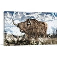 thumbnail image 1 of ARTCANVAS Bull In Field Painting Home decor Canvas Art Print - Size: 12" x 8" (0.75" Deep), 1 of 9