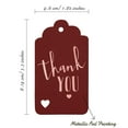 thumbnail image 5 of Inkdotpot Pack Of 50 ThankYou Bridal Shower-Baby Shower-Retirement-Wedding-Birthday Favor Paper Tags Craft Real Rose Gold Foil Hang Tags, 5 of 6