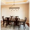 thumbnail image 2 of Westinghouse 6351400 Elway Seven-Light Indoor Chandelier, Barnwood Finish with Washed Copper Accents, 2 of 2