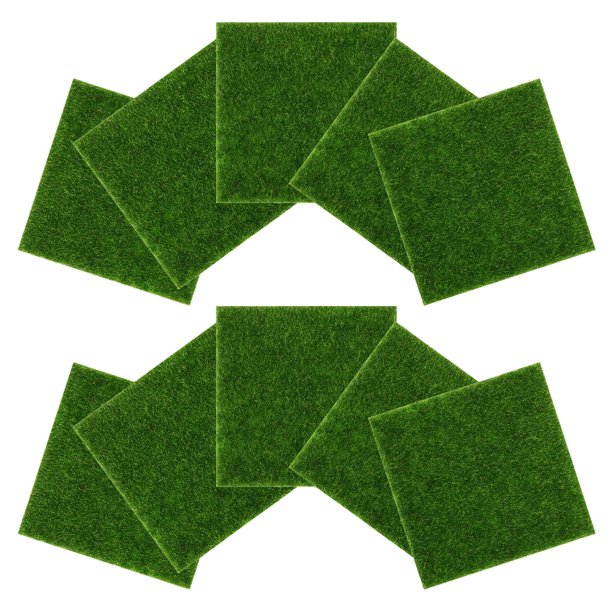 unbranded 10Ud Musgo Artificial Verde Para De Y Miniaturas Con Textura