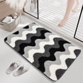 thumbnail image 1 of Non-Slip Bathroom Rug Mat, Absorbent Floor Carpet, Quick-Dry Doormat for Entrance, Soft Bedroom Mat, Washable Polyester, Decor, 1 of 9