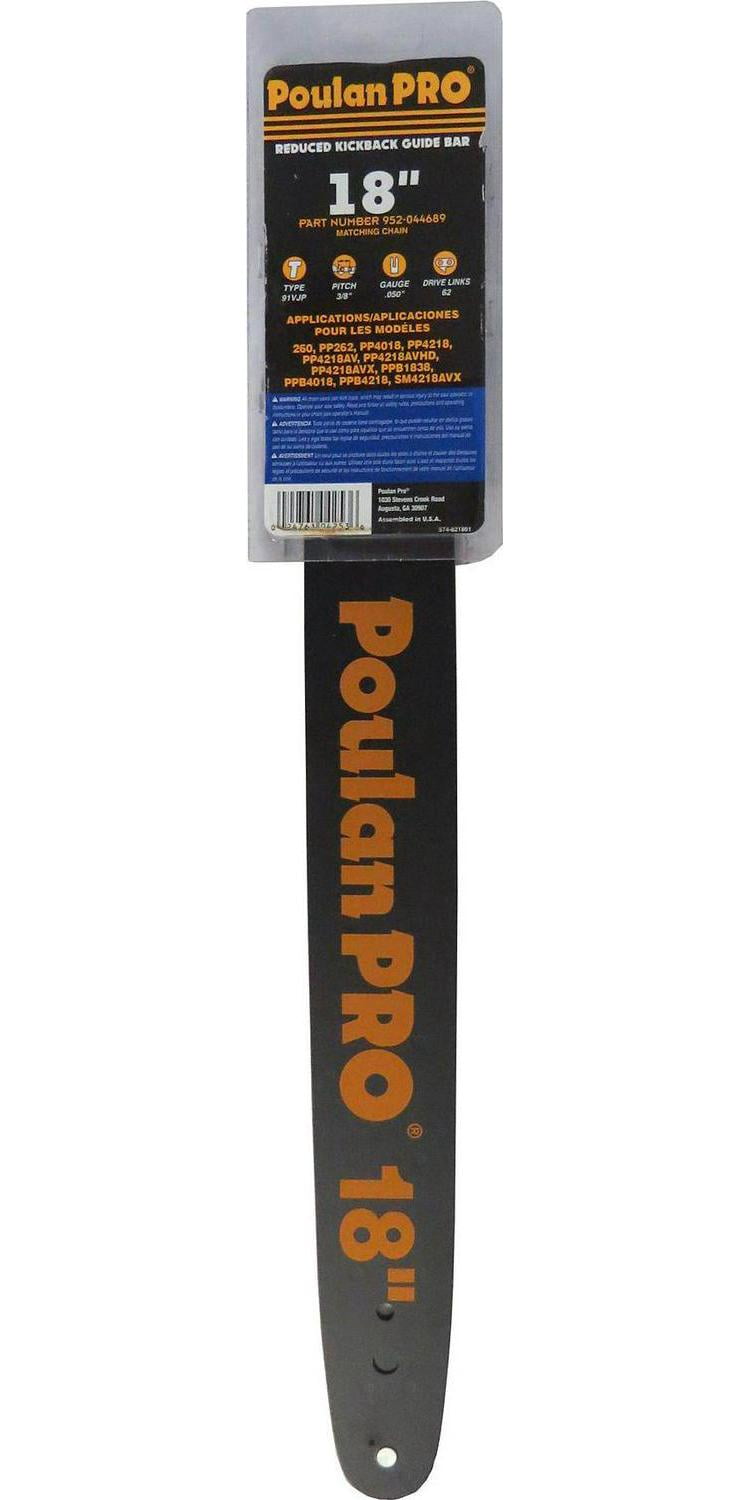 POULAN PRO 20" CHAINSAW REDUCED KICKBACK GUIDE BAR BRAND NEW 