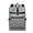 Grey, variant on Waterproof Coated Polyester Roll Top Backpack Large Capacity Laptop Rucksack Lightweight Buckle Closure Daypack for Commute Work Short Travel