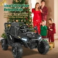 thumbnail image 3 of Funcid 24 Volt Ride on Toys 400W Ride on Cars with Remote Control & Battery Indicator, Electric Car for Explorers, Power Car Wheels UTV w/ Bluetooth, Music, Lights, 3 Speeds, Black, 3 of 9