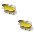 thumbnail image 4 of Cateissary Caja de reloj para gafas de ducha de pared, soporte de joyería transparente, ganchos, collar, organizador de cosméticos, pegatina que no deja No.02 2piezas Cateissary CBP182407, 4 of 5
