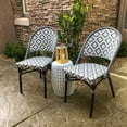 thumbnail image 5 of de La Paix Aluminum Bamboo Stackable Side Chair, 5 of 8