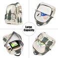 thumbnail image 5 of FORMRS Mini Backpack Purse for Women Quilted Travel Daypack Casual Shoulder Bag, Hand Drawn Christmas, 5 of 7