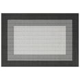 thumbnail image 1 of Area Rug – 8x10 Washable Modern Abstract – Non-Slip, Non-Shedding – Low-Pile Minimalist Bordered – Foldable Soft – Living Room, Bedroom & Dining Room – Indoor, Black+Gray, 1 of 7