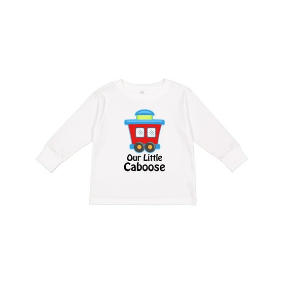 Inktastic Train Our Little Caboose New Baby Boys or Girls Long Sleeve Toddler T-Shirt