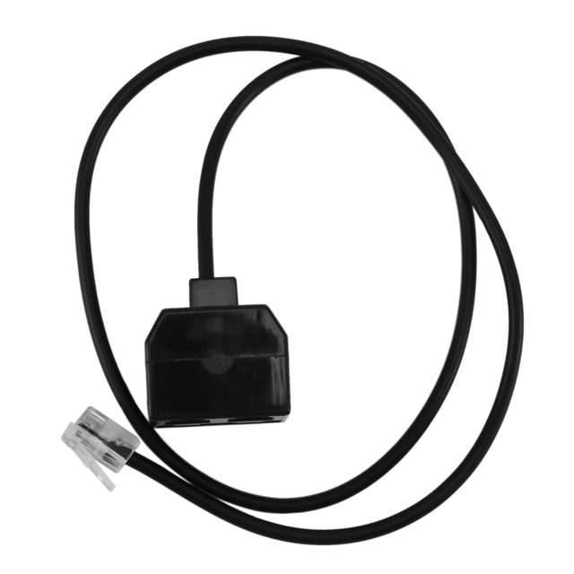 4X RJ9 4P4C Mâle vers Double Femelle Ports Connecteur Adaptateur Téléphone Câble Fil Rallonge Téléphone