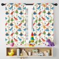 thumbnail image 5 of Blackout Kids Curtains,White Cartoon Dinosaurs Pattern Childrens Insulated Curtains Set Of 2,Bedroom Essentials,Toddler Room Decor 42"x54", 5 of 5
